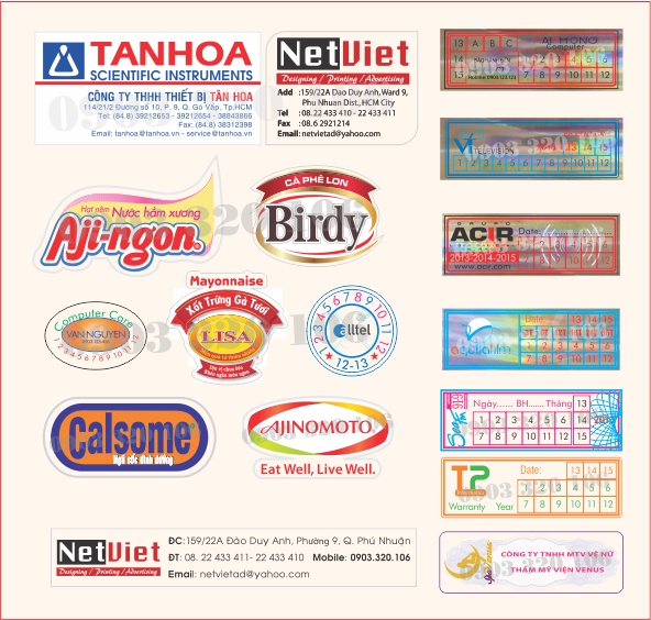 BẢNG GIÁ IN DECAL NHỰA