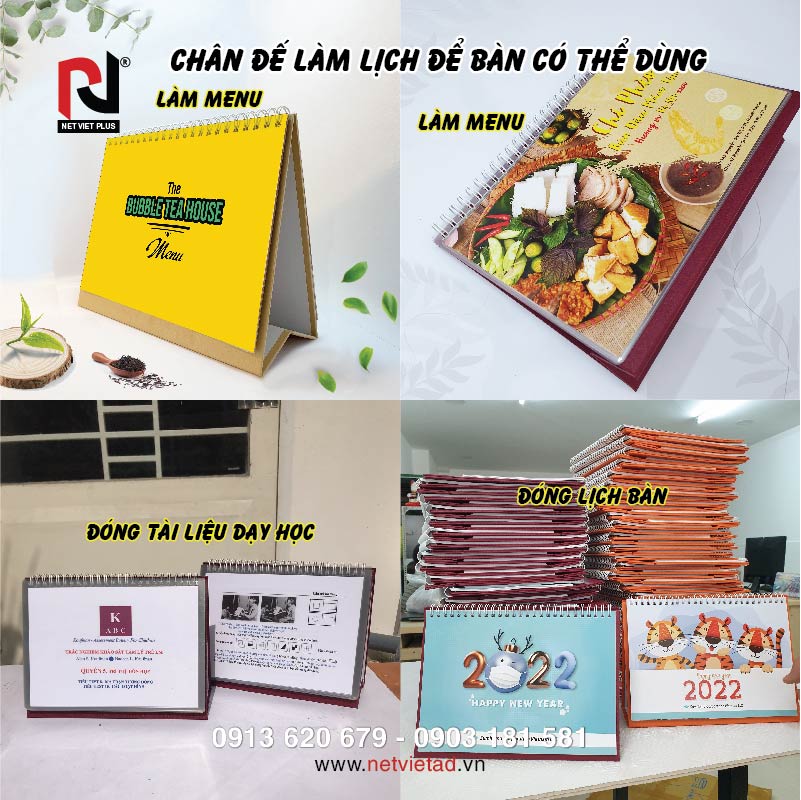 Chân đế làm lịch để bàn dùng để làm gì?