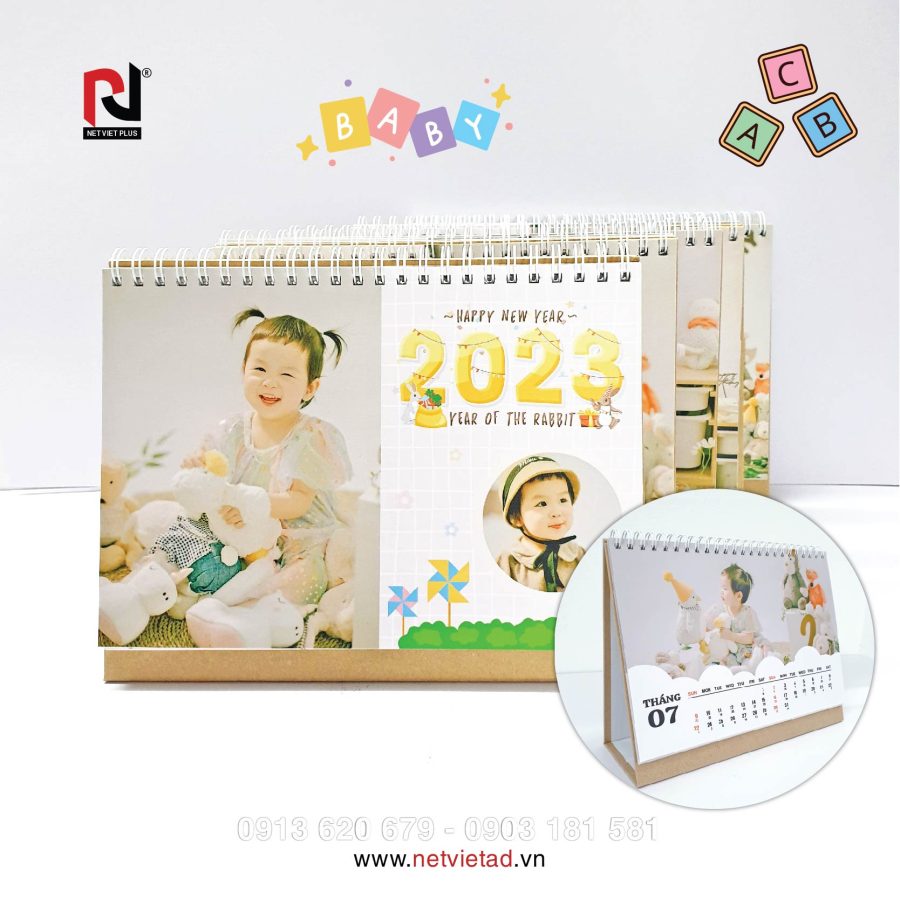Bảng báo giá làm lịch cho bé tại Nét Việt Plus